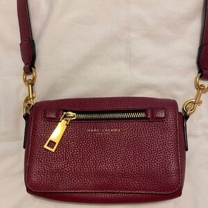 Burgundy Marc Jacobs Cross Body Leather Purse
